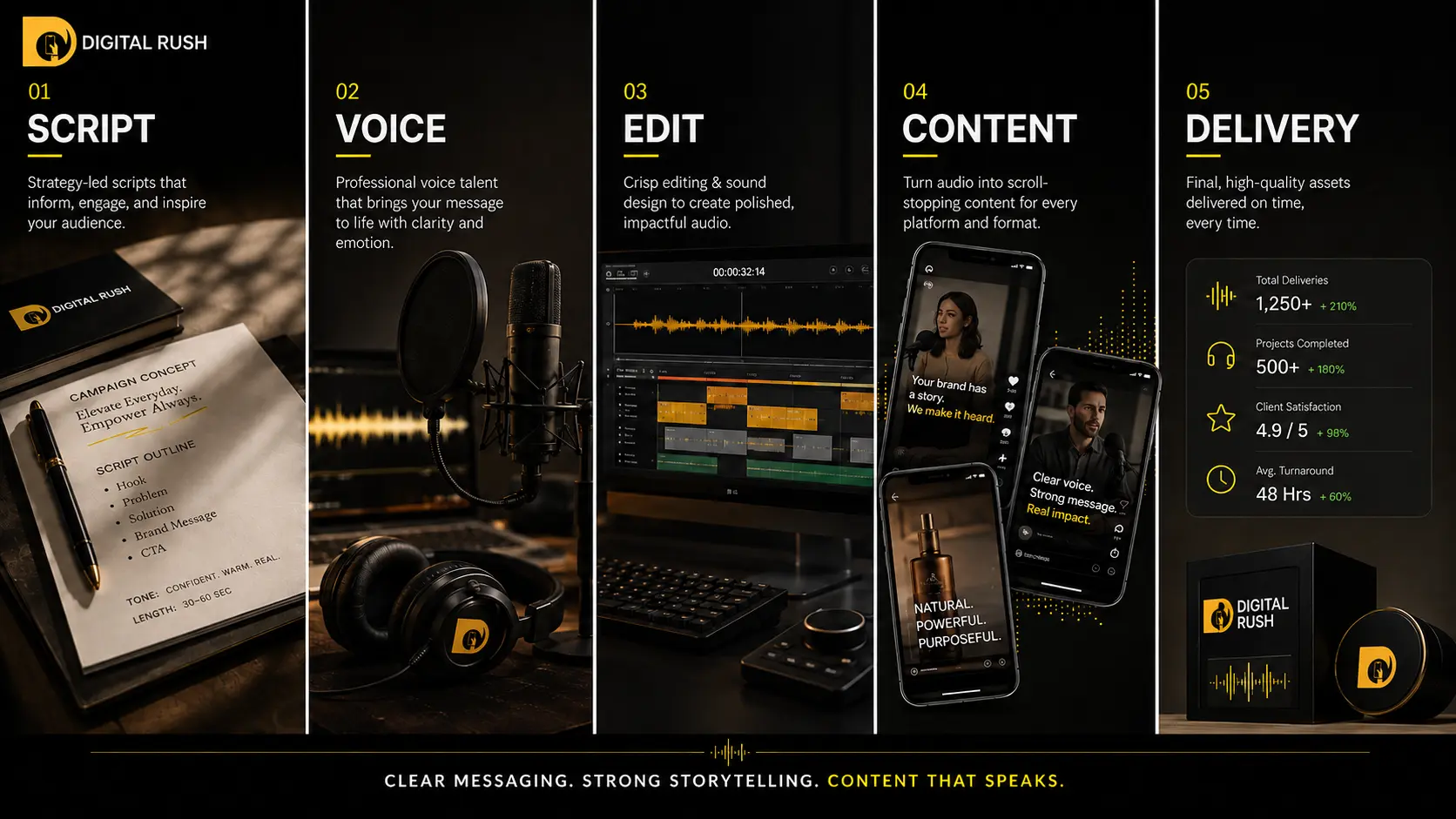 Digital Rush digital marketing agency providing branding, content and digital growth services